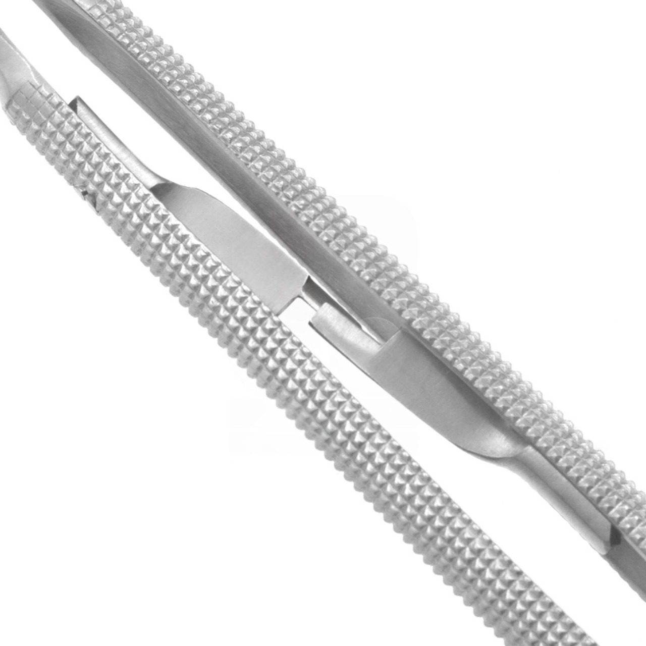 Tebbetts Intranasal Needle Holder 8" - Bayonet, TC Serrated Jaw