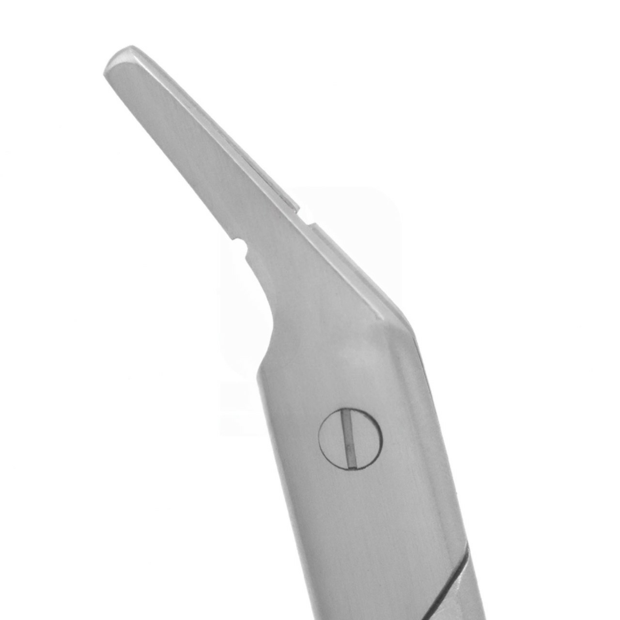Suture-Wire Scissors 12 cm - Angled, Serrated , TC