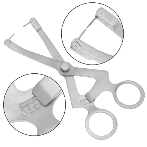 Ridge Mapping Caliper 6" - Pointed Tips