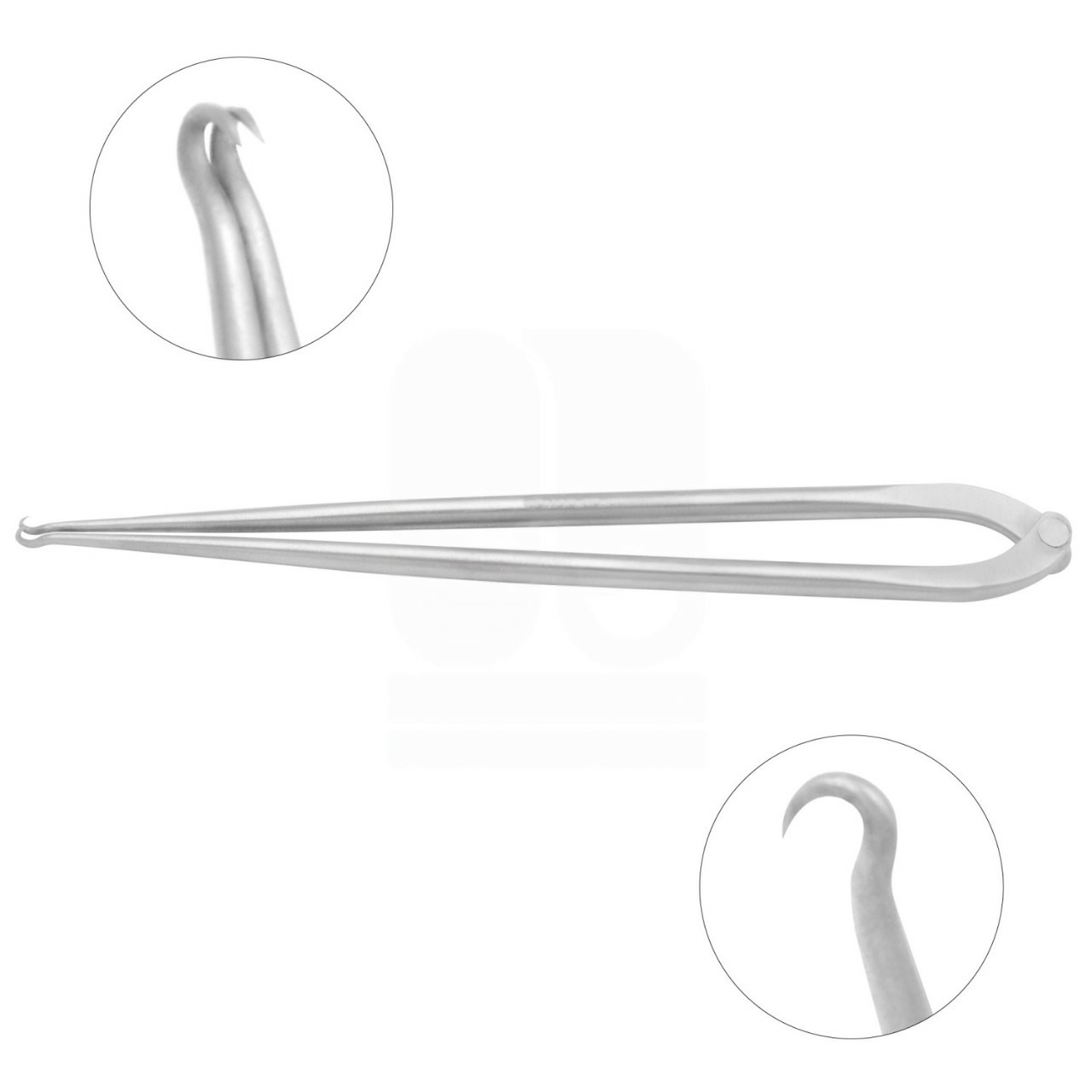 Humby Swivel Skin Hook, 11.5cm, Dual Prong