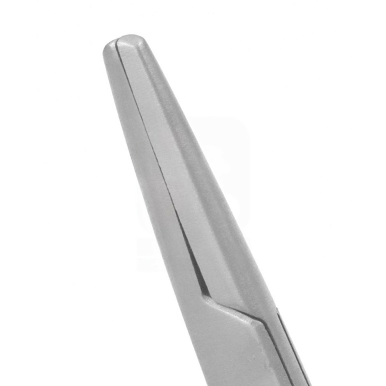 Neivert Needle Holder 12.5cm - Single Angled Ring, TC Serrated Jaws