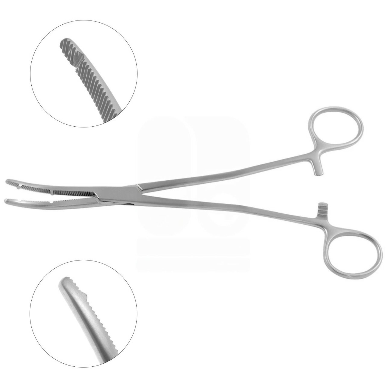 Heaney Hysterectomy Forceps, Serrated Blades