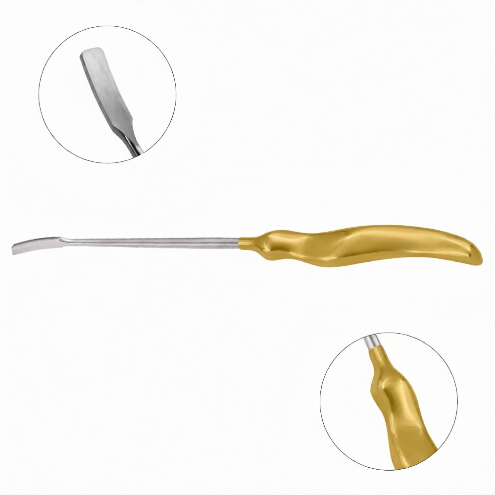 Forehead Frontotemporal Dissector, Curved, 9-1/2"