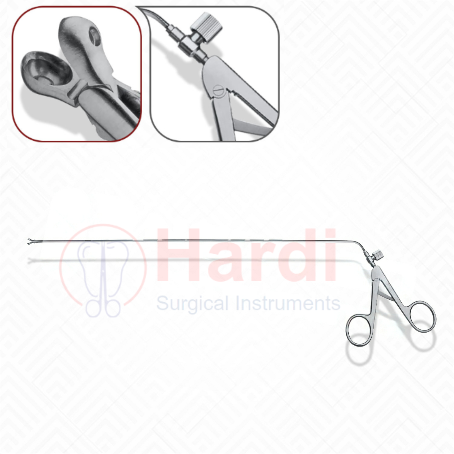 Endolaryngeal Spoon Forceps, 18cm, Malleable Tip