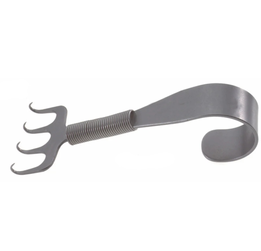 Gorney Rake Retractor, 7.5cm Length, 38mm Wide, 4 Prongs