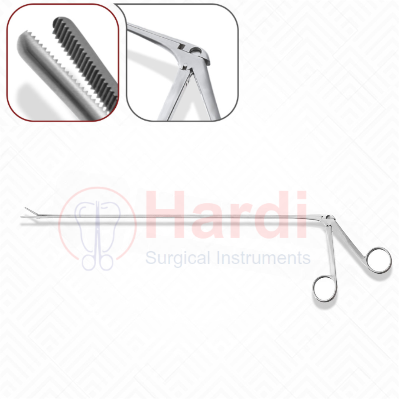 Jackson Laryngeal Alligator Forceps, 4 mm x 22 mm Jaws