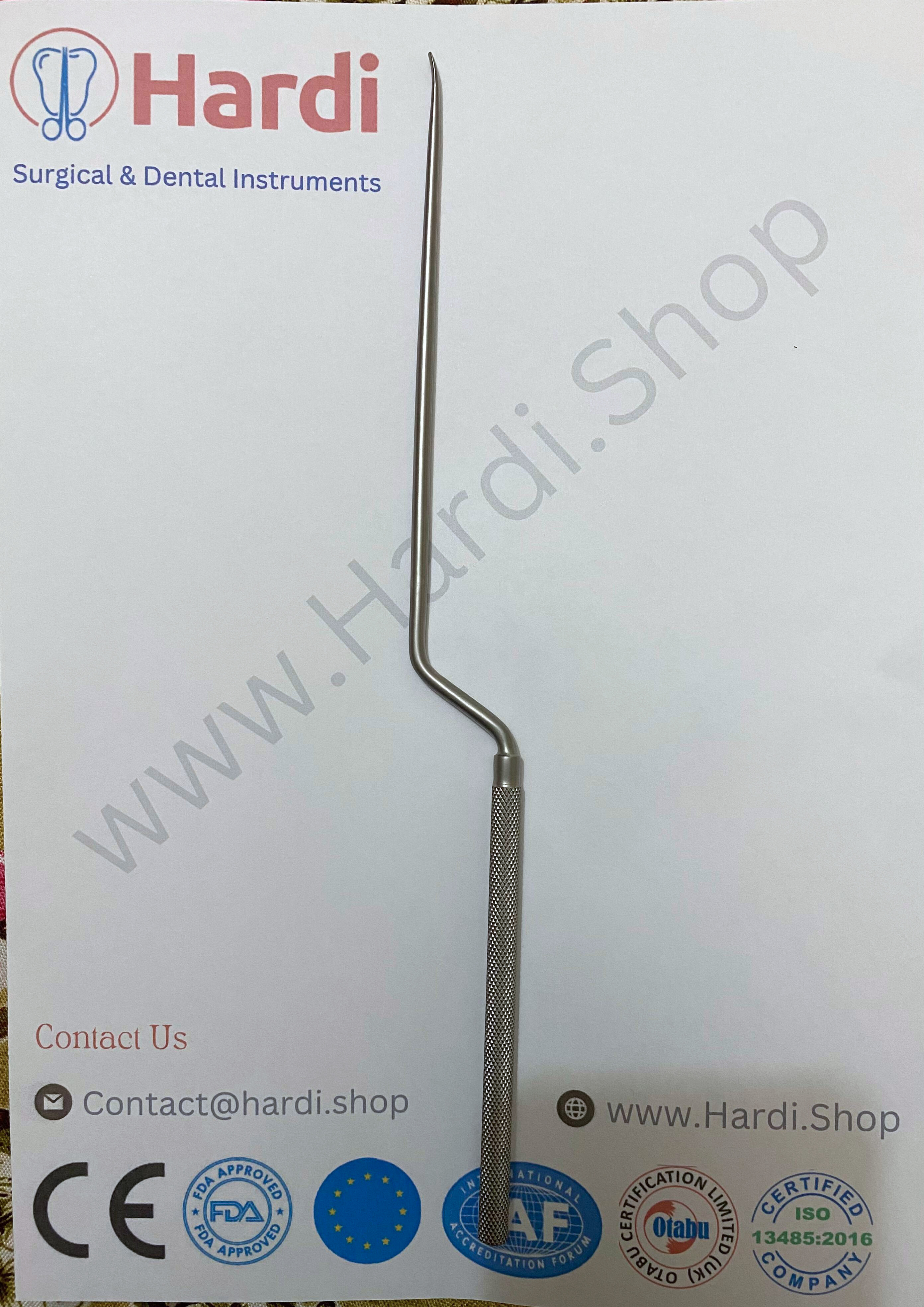 Koos Micro Knife: Bayonet-Shaped 18.5cm for Neurosurgery