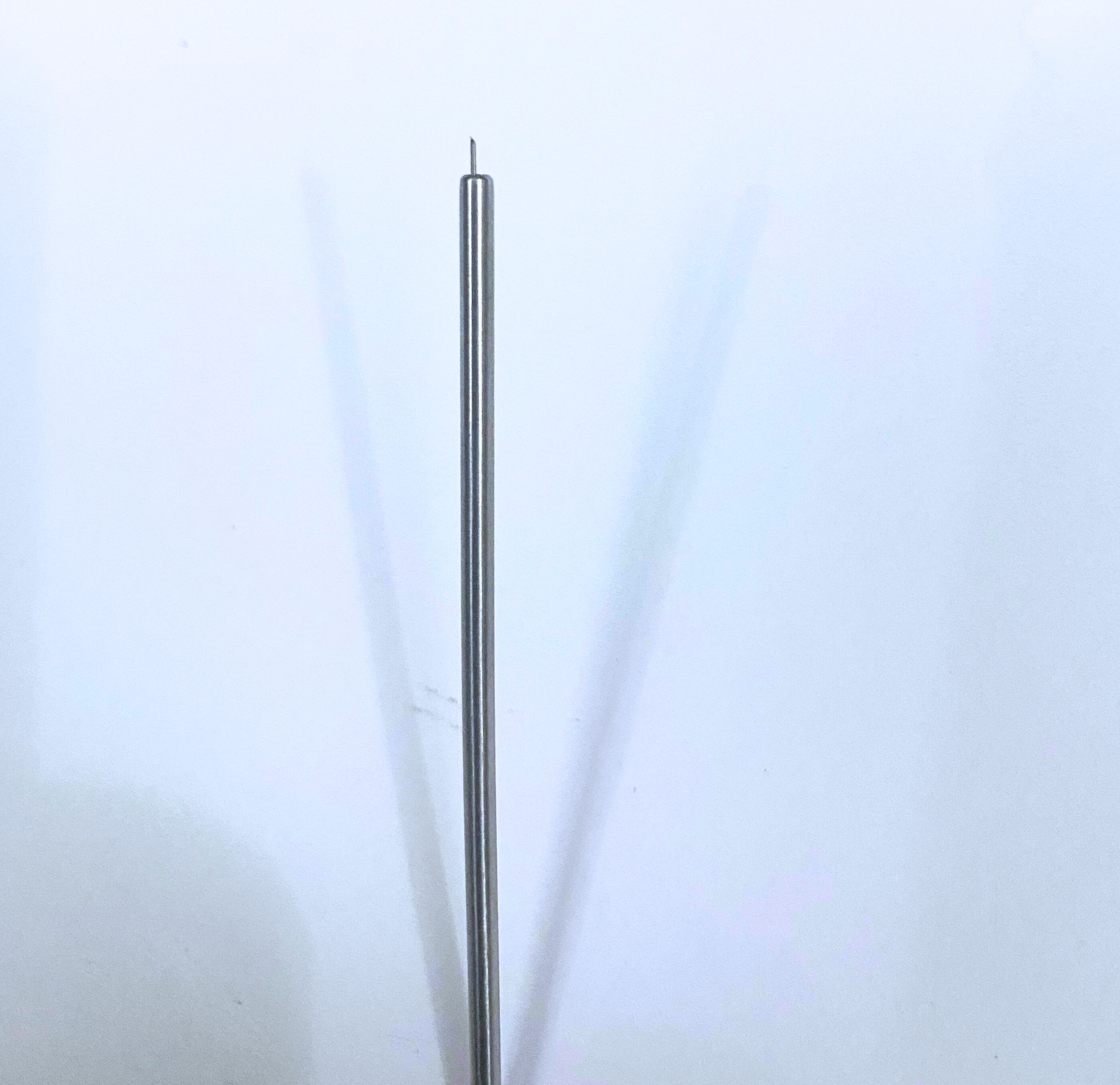 Baron suction tube-angled with finger cut off - diameter 1.0mm x 75mm, StaInless Steel
