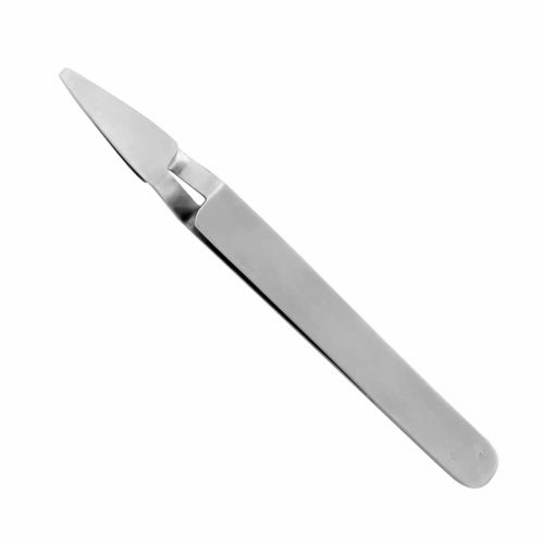 Bracket Holder Tweezers - Flat, Straight Tip