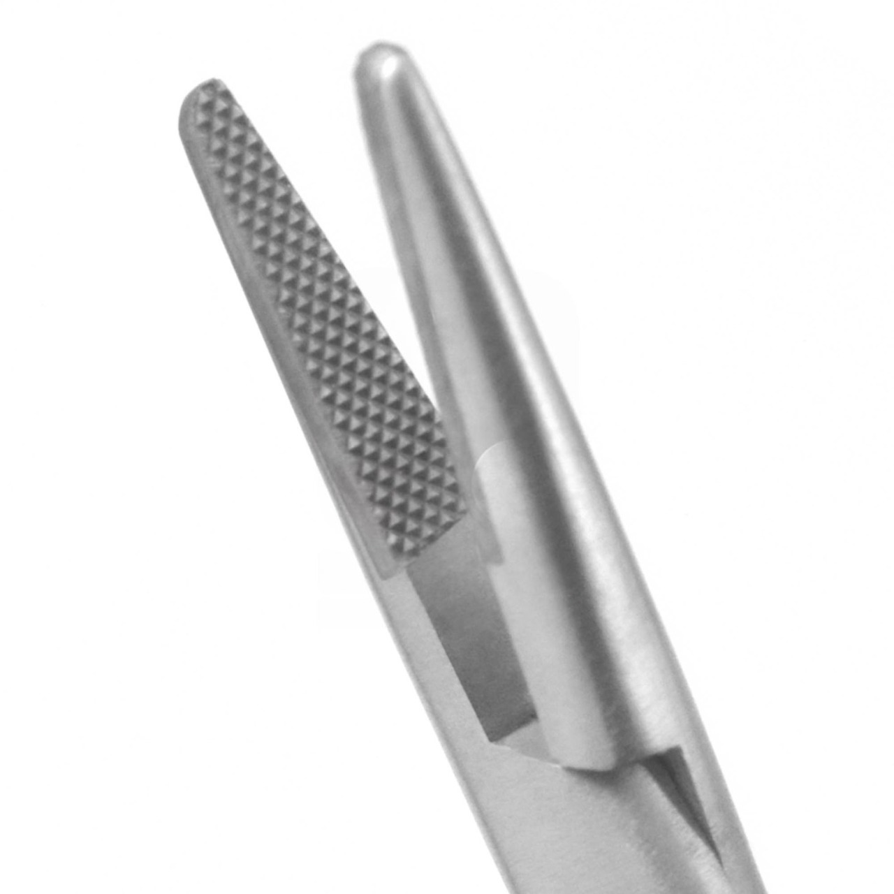Tebbetts Intranasal Needle Holder 8" - Bayonet, TC Serrated Jaw