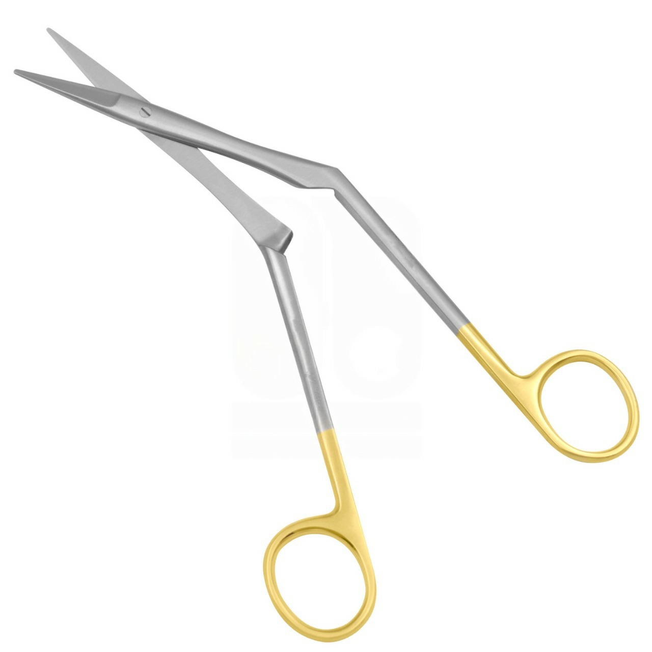 Knight Nasal Scissor 6 3/4" - Serrated, Angled ,TC
