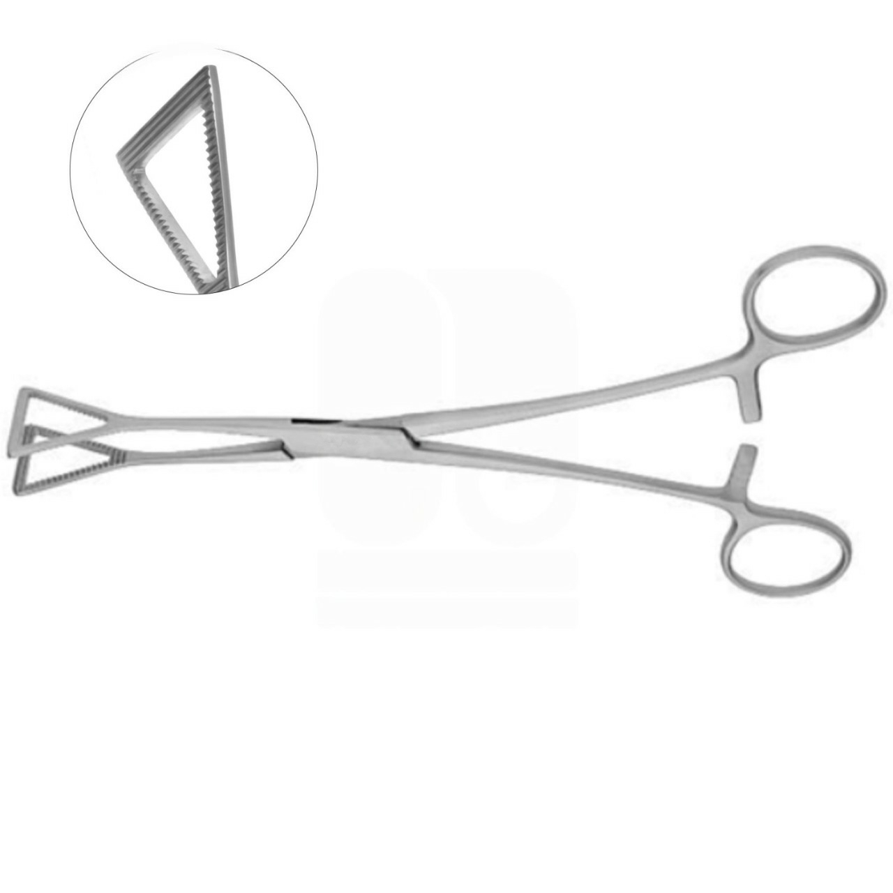 Lovelace Lung Grasping Forceps 19cm - Triangular-Shaped Jaws