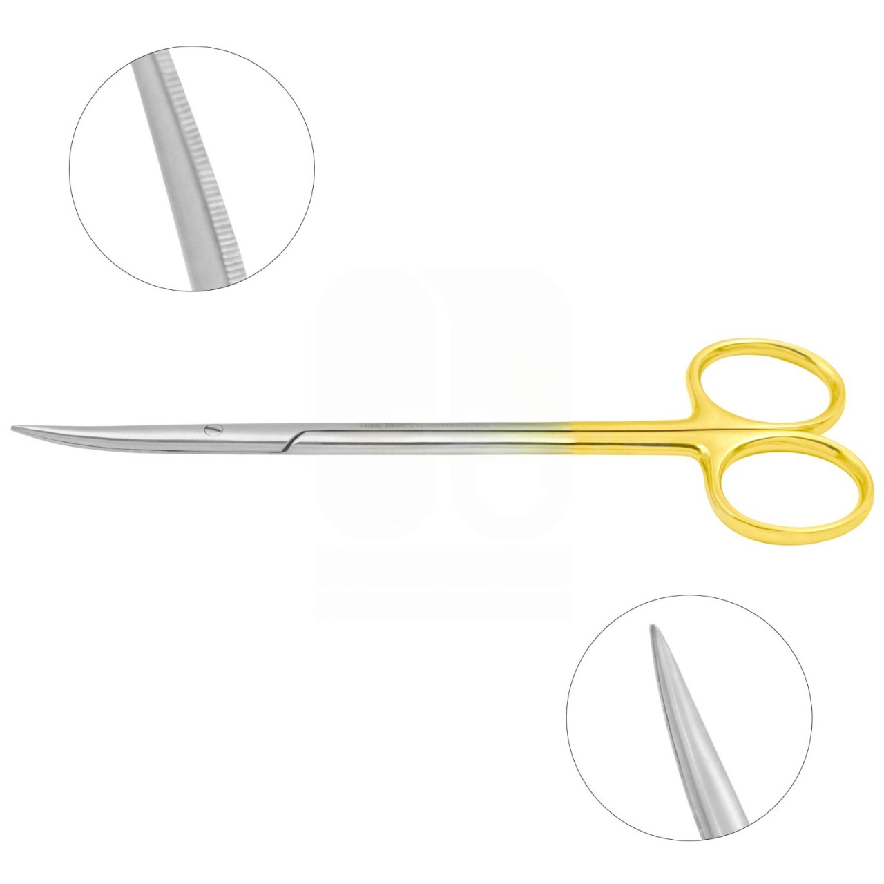 Metzenbaum Scissors - Serrated, TC, Sharp Tips
