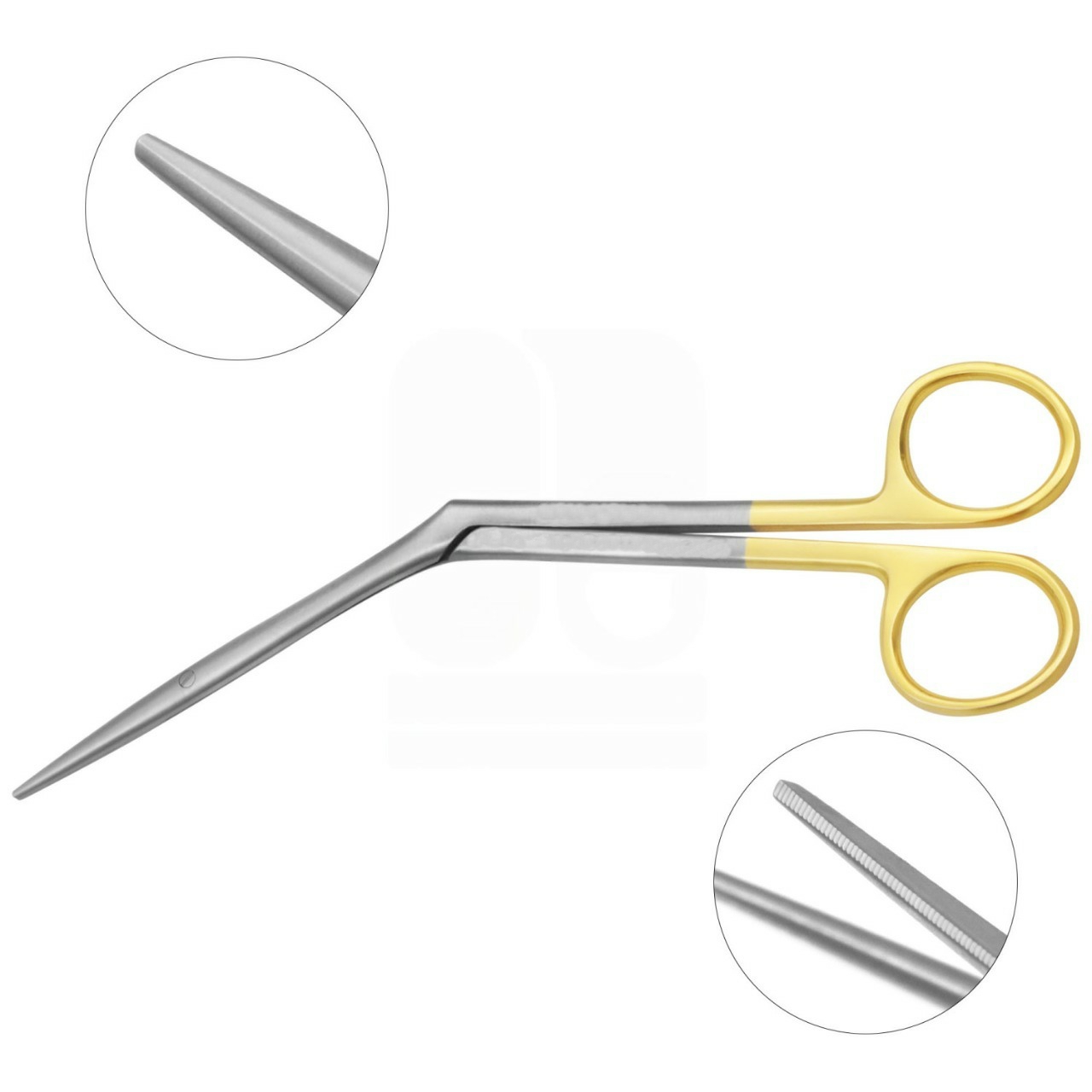 Heymann Nasal Scissors 7" - Delicate Blunt Serrated Tips