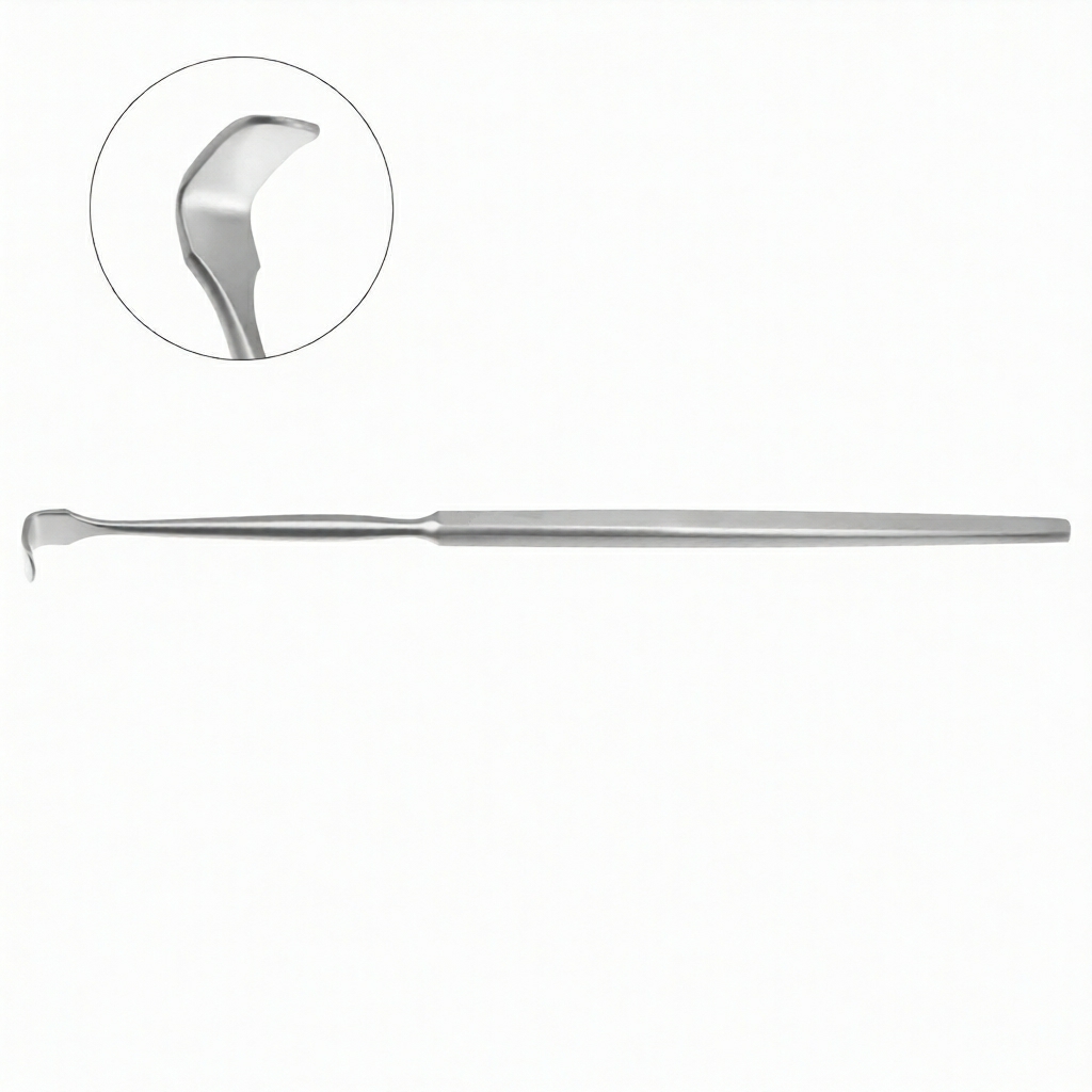Senn Green Retractor, 14cm, Stainless Steel