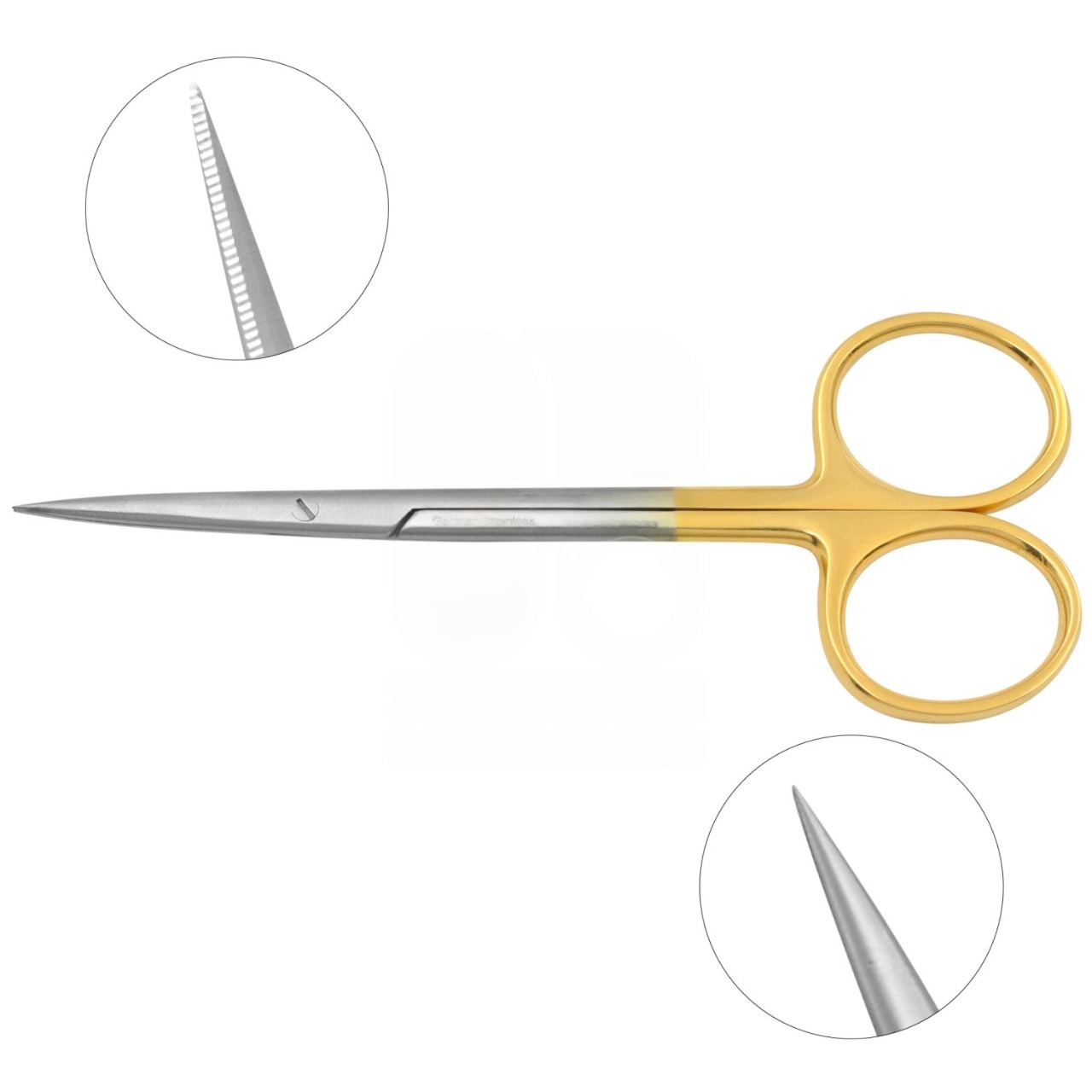 Iris Scissors 11.5 cm - Serrated , TC
