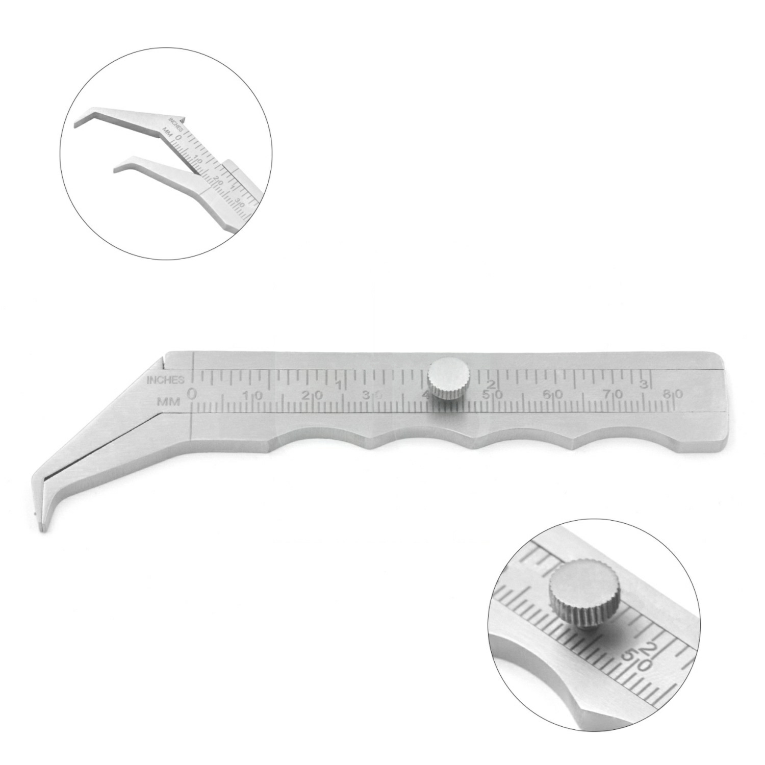 Jameson Measuring Caliper, 3.0" - Dual Scale in Inches and Millimeters