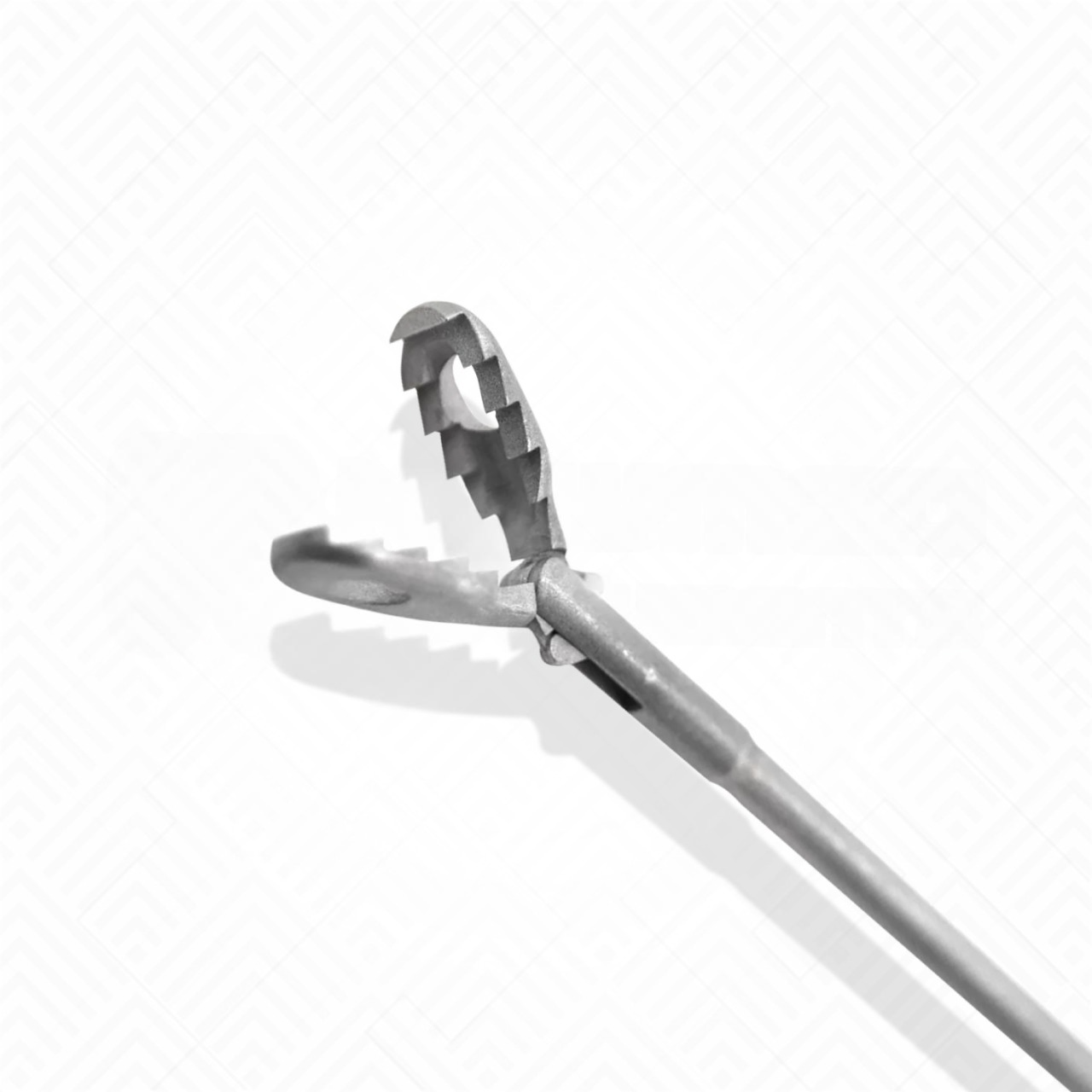 Steiner Laryngoforce Grasping Forceps, Oval Bite, 22cm