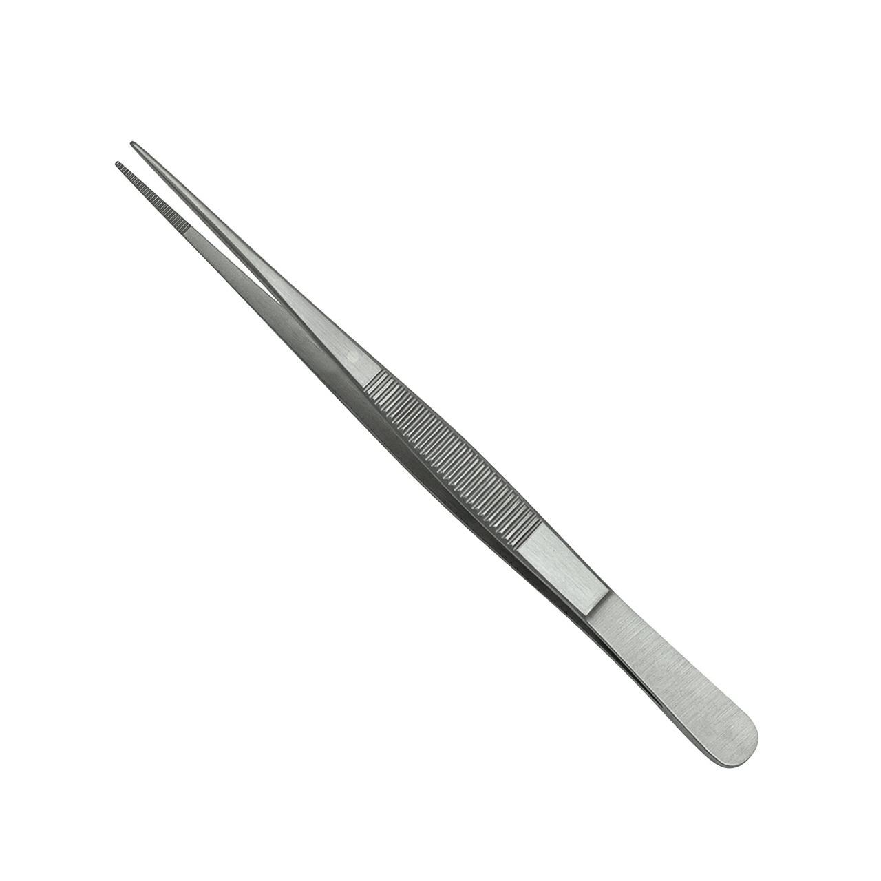 Semkin Dressing Forceps 5″ - Serrated jaws