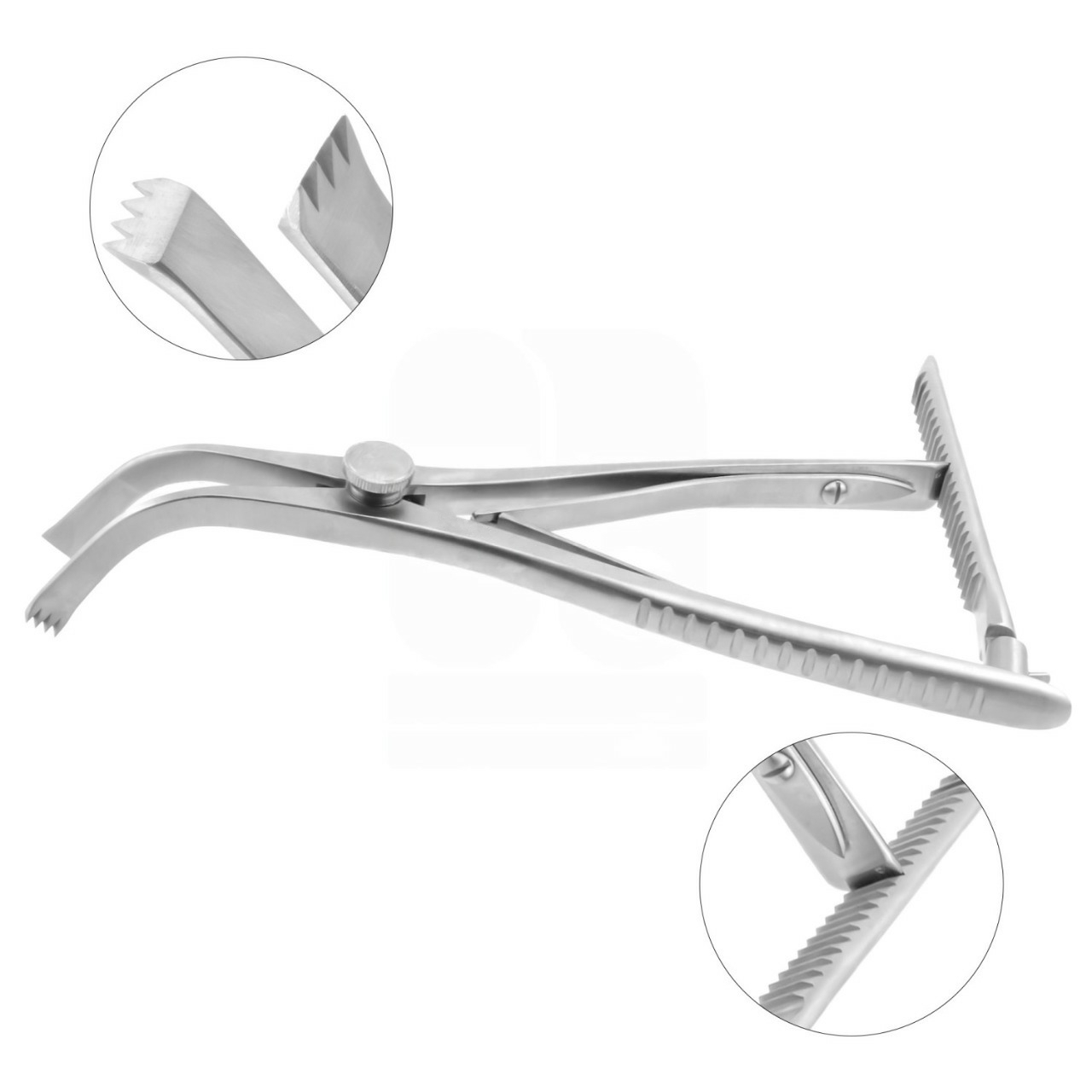 Inge Lamina Spreaders with Teeth, 2" (5cm) Opening, 9.5" (24.2cm)