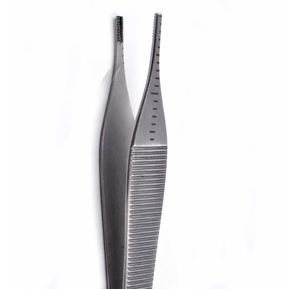 Adson Cartilage Measuring Forceps with Brown Teeth, 12cm
