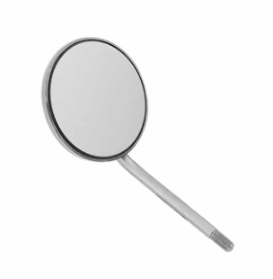 #5 Dental Mouth Mirror Simple Stem , 12 per pack