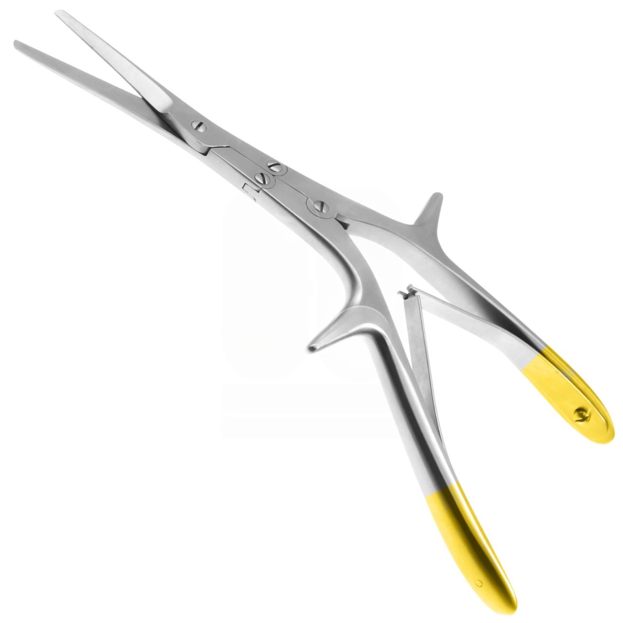Gorney's 21cm Angled Serrated TC Scissors - Ideal for Turbinate Procedures