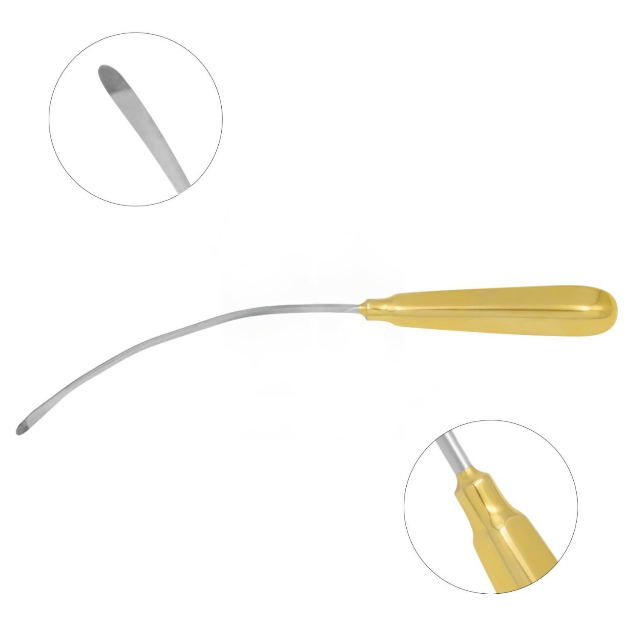 Del Campo Dissector, Tungsten Carbide Tip, 21cm
