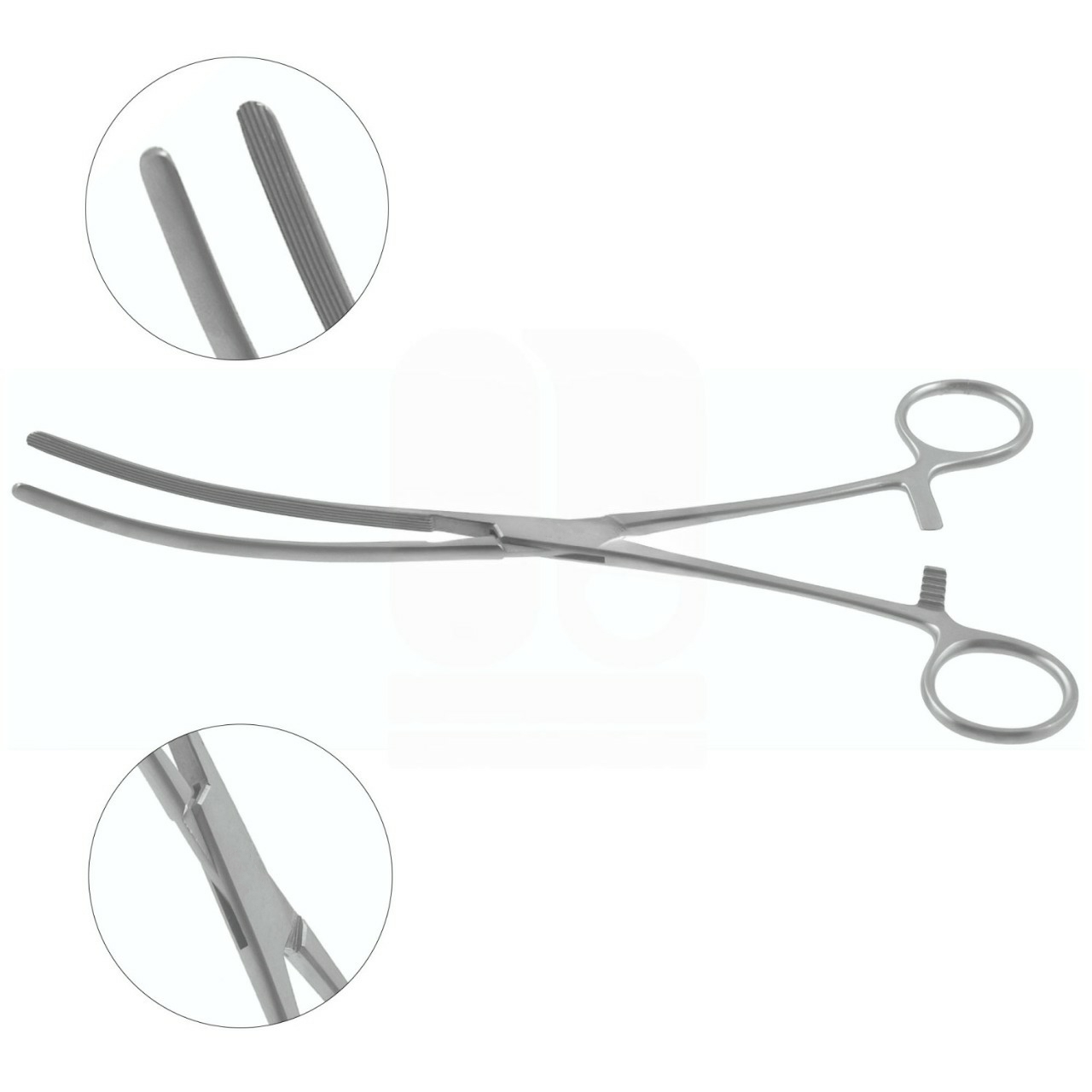 Kocher Clamp Forceps 10.25" with Longitudinal Serrations
