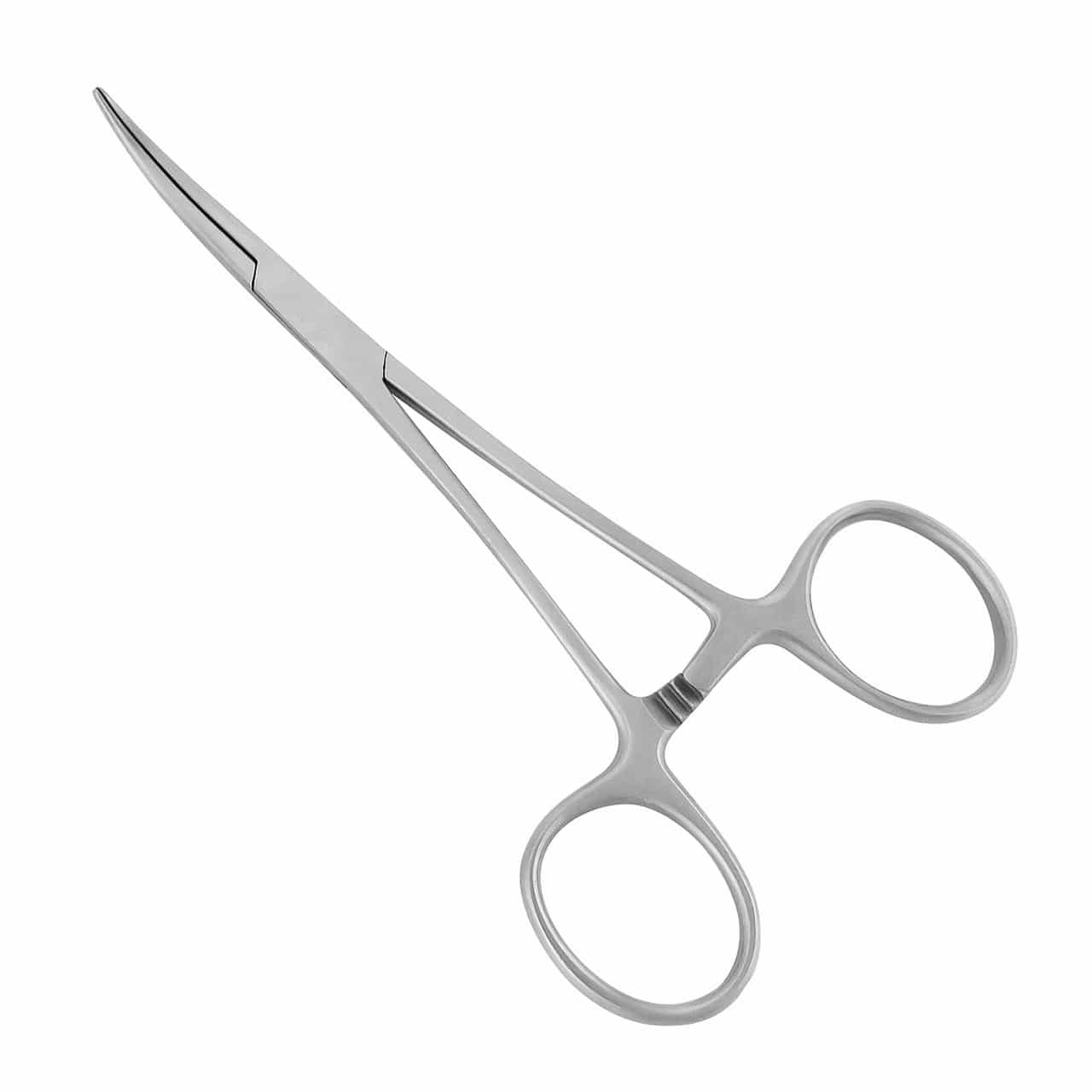 Needle Nose Forceps 5.5" Curved - Smooth Tip