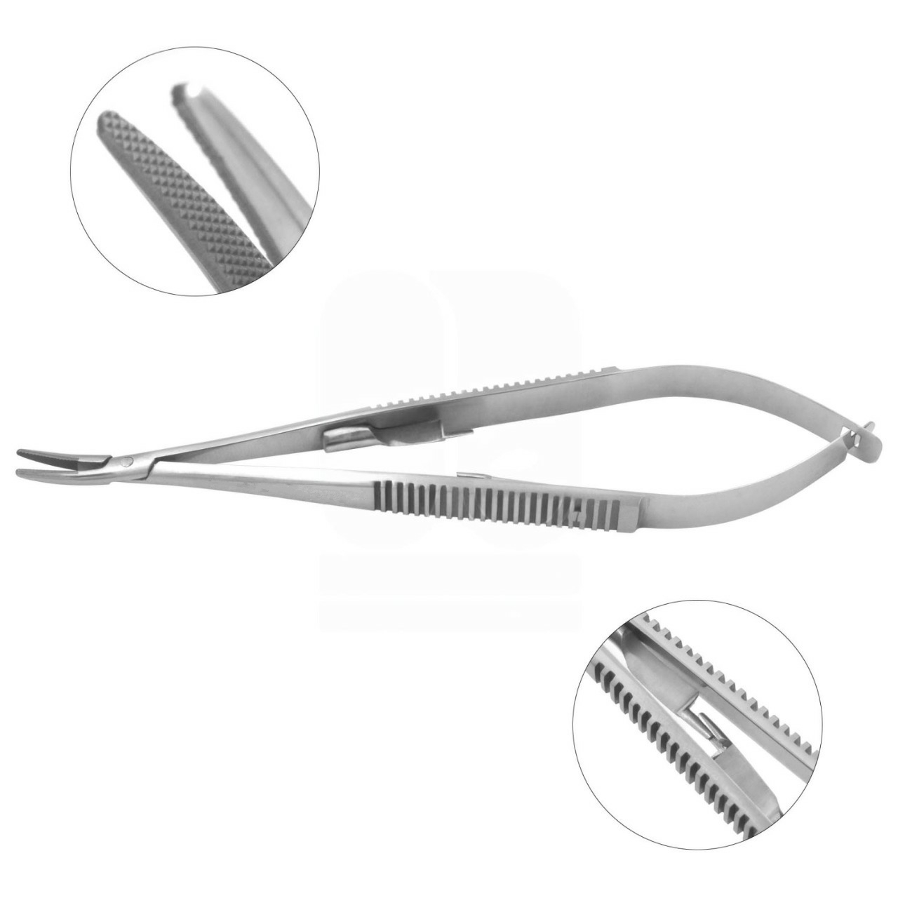Castroviejo Needle Holder - Diamond Surface Jaw