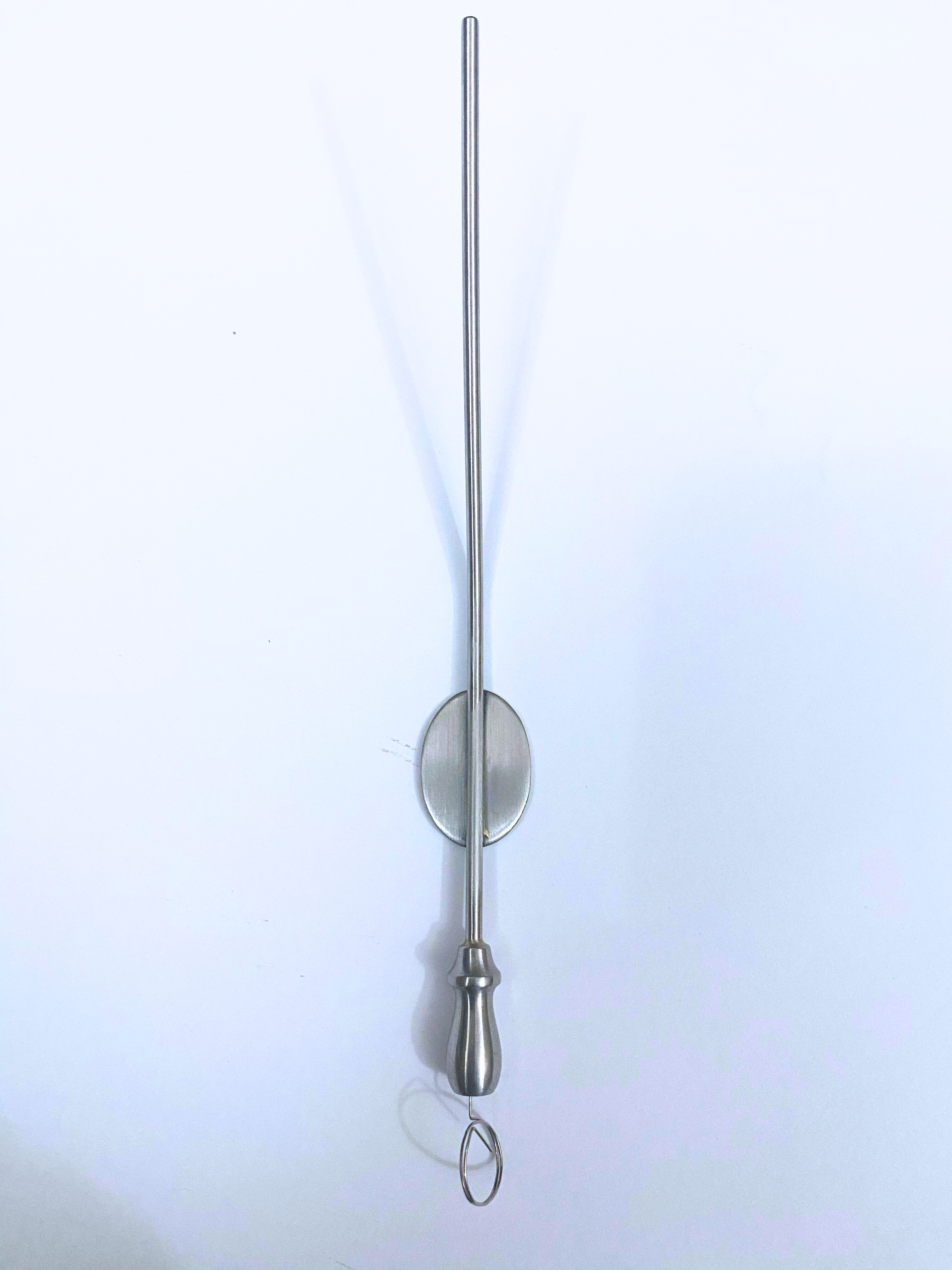 Baron suction tube-angled with finger cut off - diameter 1.0mm x 75mm, StaInless Steel