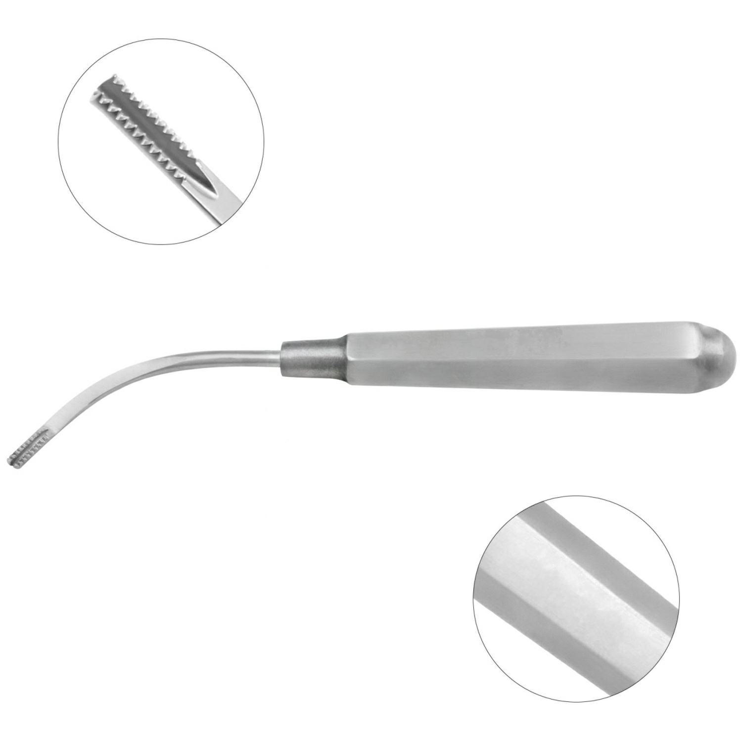 Dingman Cartilage Abrader Curved 15cm