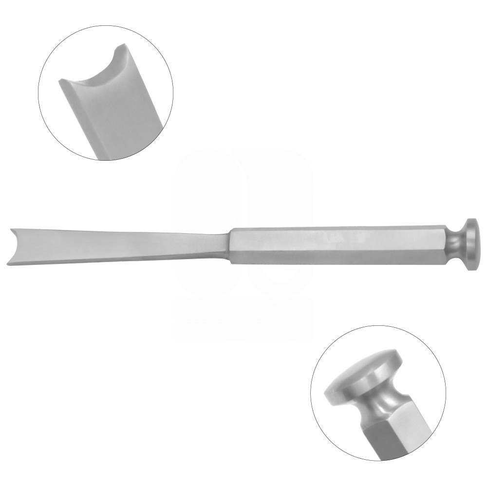 McIndoe Chisel 16cm - Mushroom head Tip