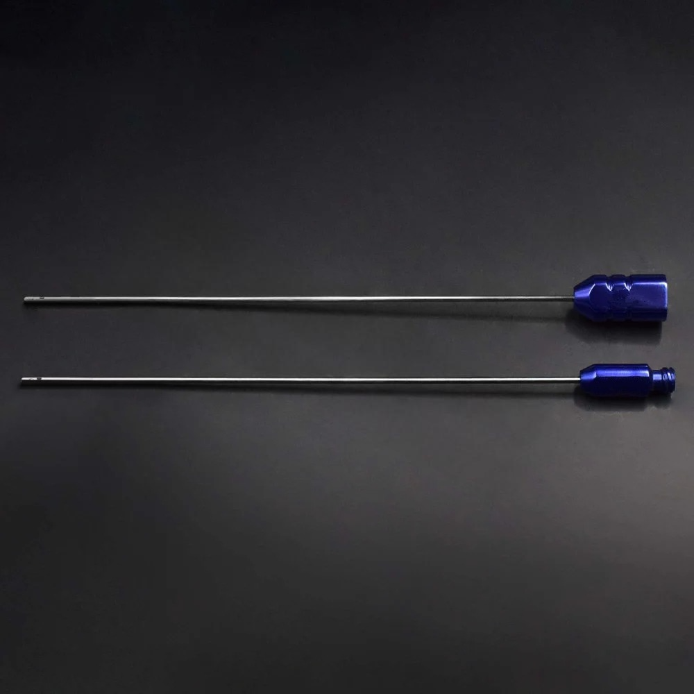 Liposuction Cannula with Two Lateral & One Central Port