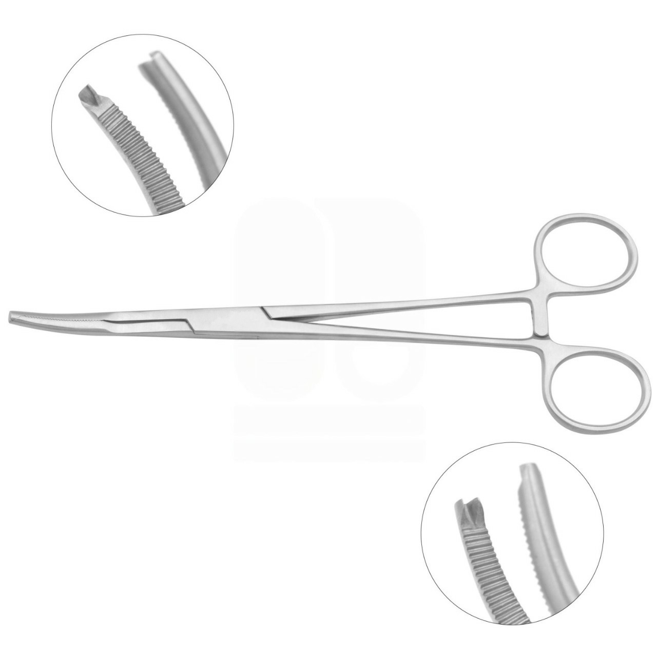 Rochester-Ochsner Forceps - 1x2 Teeth, Serrated Jaws