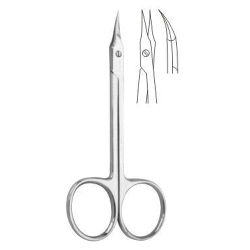 Devemed Fine Iris Scissors, Curved