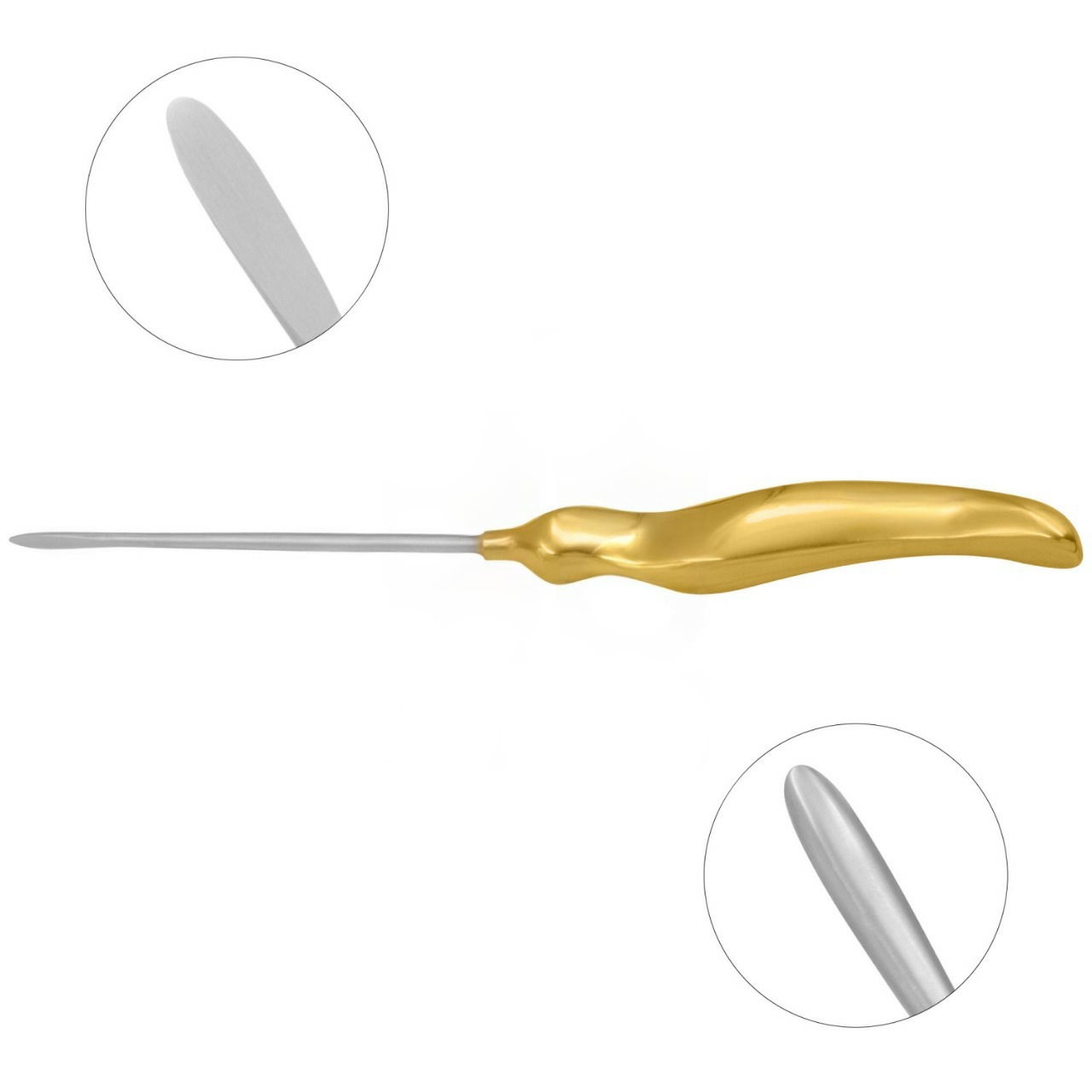 Daniel Endoscopic Forehead Scalp Elevator, Straight, 7mm, 24cm