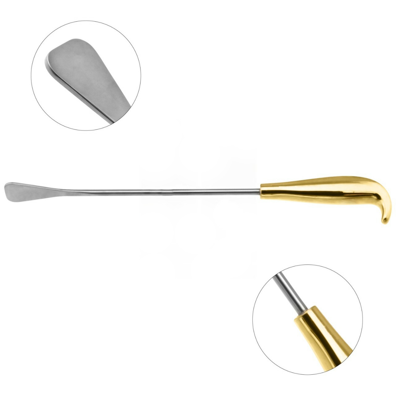 Tebbetts-Style Breast Dissector, 16 1/2" Paddle-Shaped Spatula