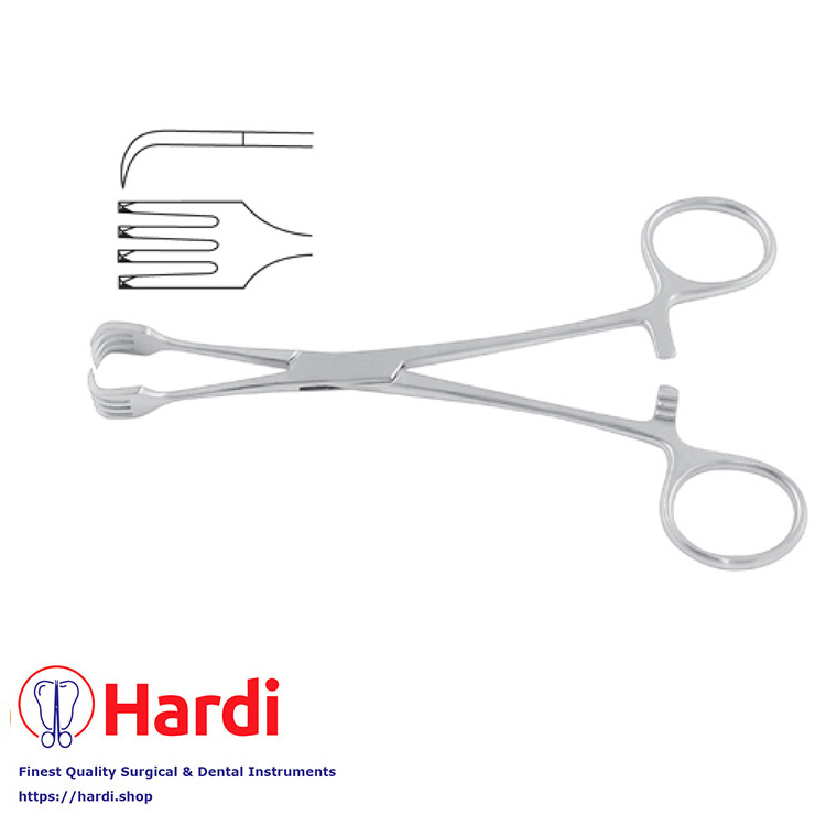 Braun Tenaculum Forceps 16cm for Gynecological Procedures