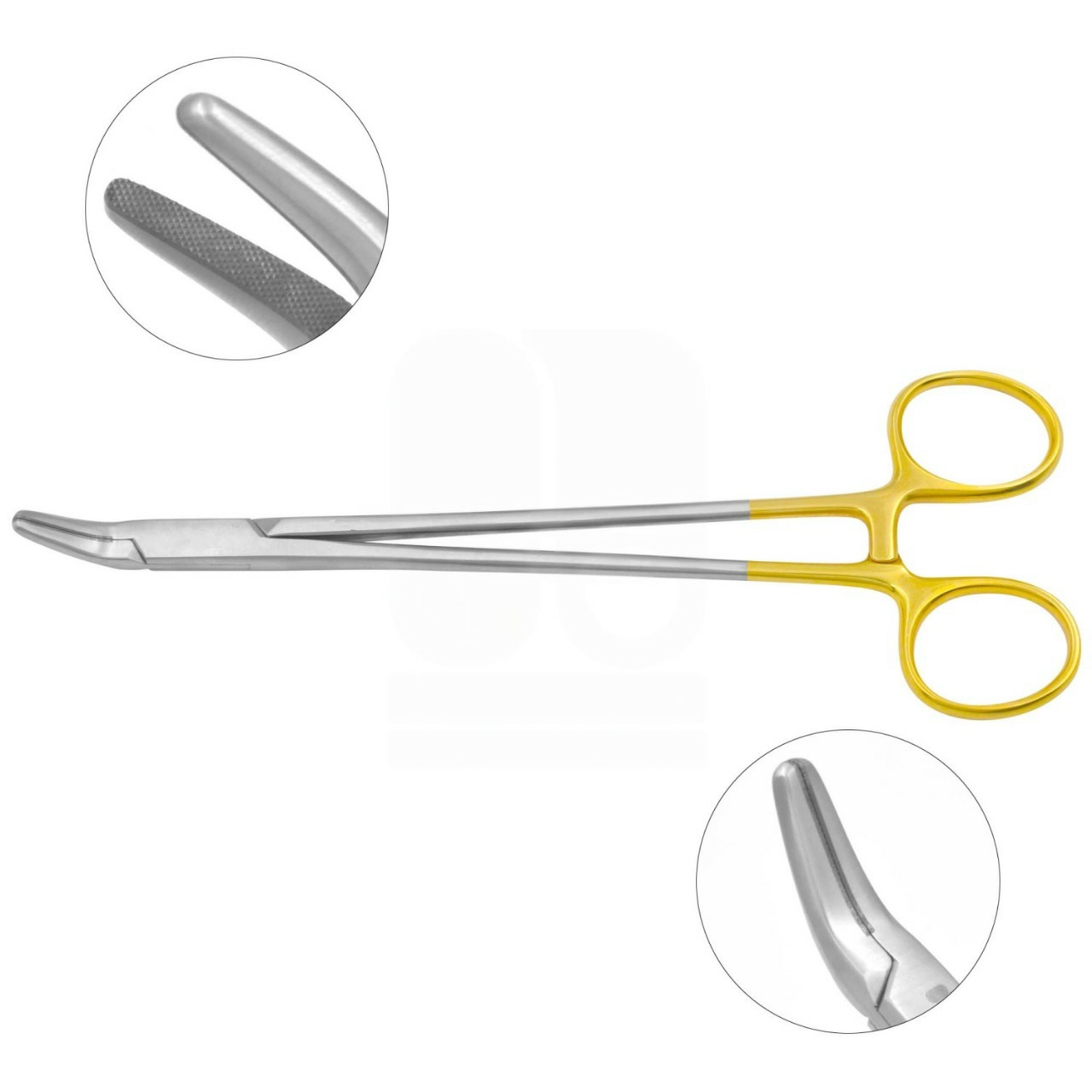 Finochietto Needle Holder - Angled Jaws, TC