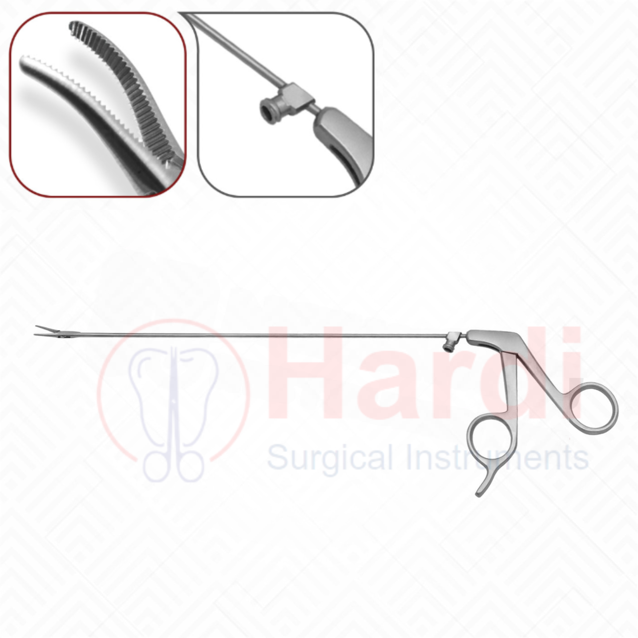Kleinsasser Micro Laryngeal Alligator Forceps with Suction