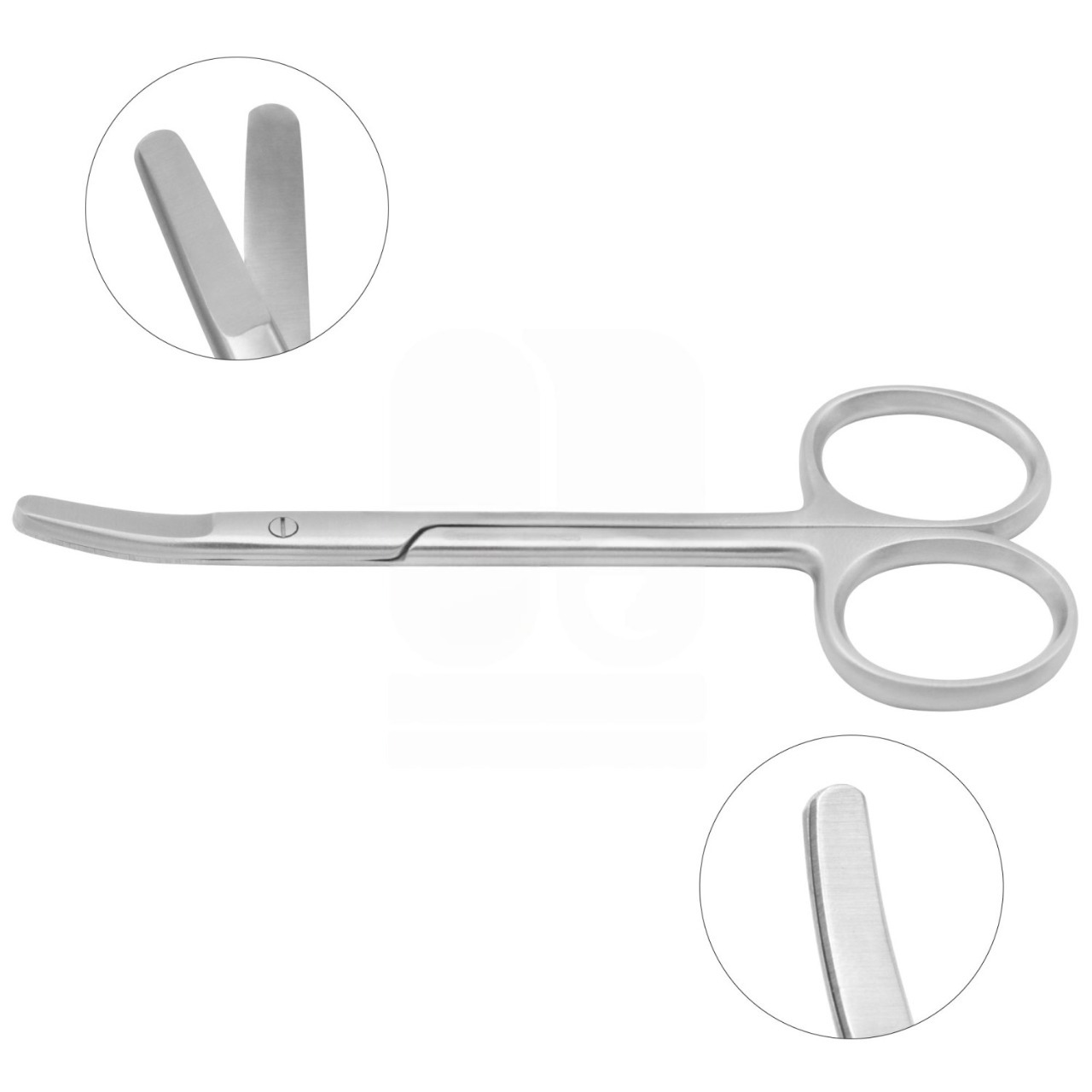 Cottle Bulldog Nasal Scissors 4.5" - Slightly Curved