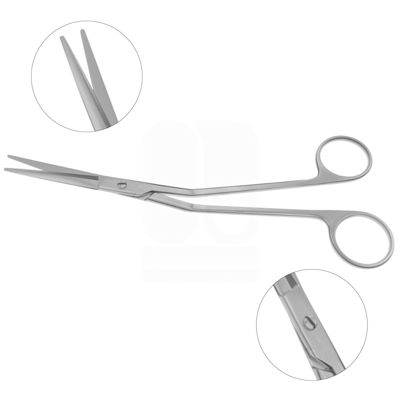 Gorney's 7" Nasal Cartilage Scissors - Angled & Serrated