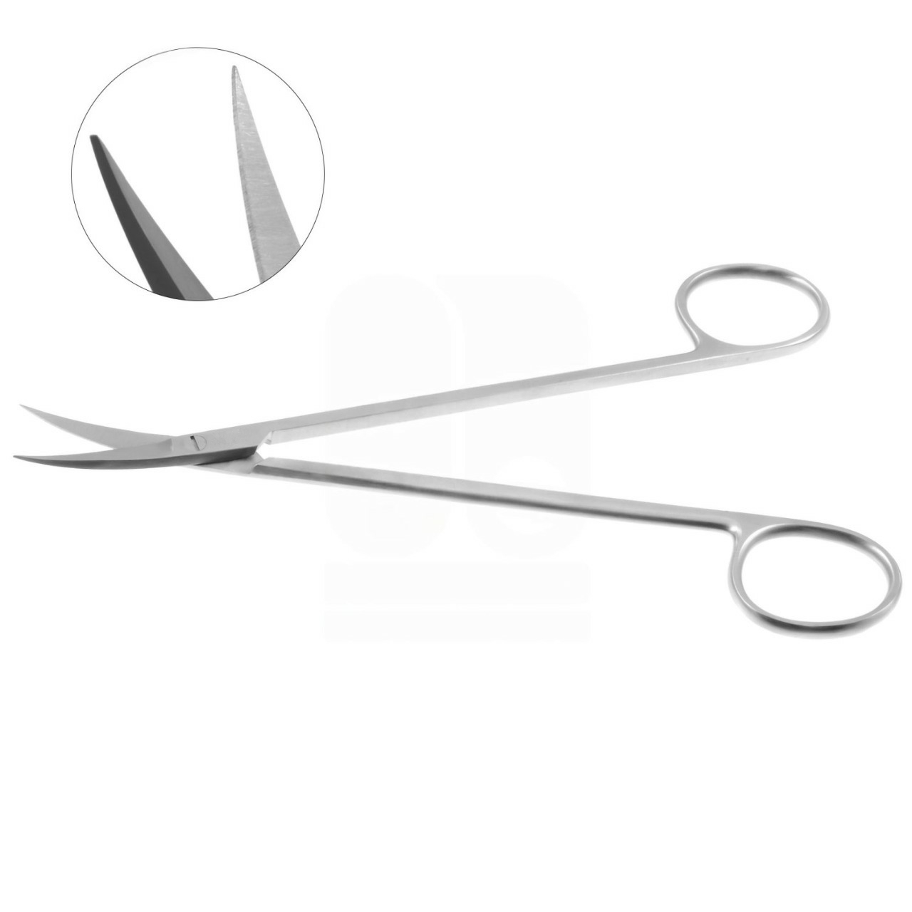 Kelly Dissecting Scissors 16 cm - Curved, Serrated, TC