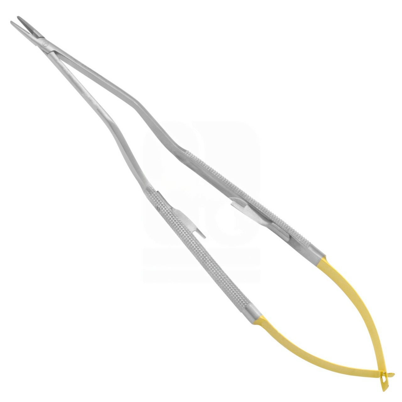 Tebbetts Intranasal Needle Holder 8" - Bayonet, TC Serrated Jaw