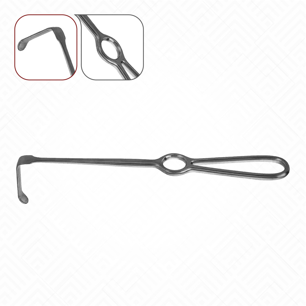 Obwegeser Soft Tissue Retractor, Curved Down