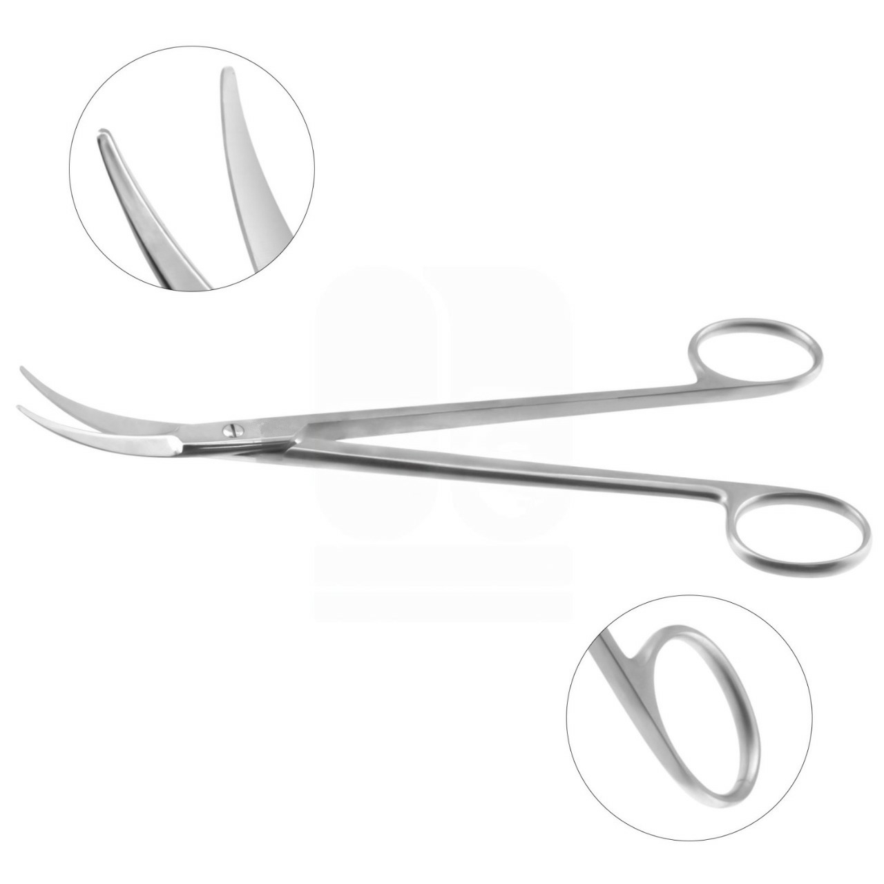 Boettcher Curved Serrated Supercut Scissors 18cm