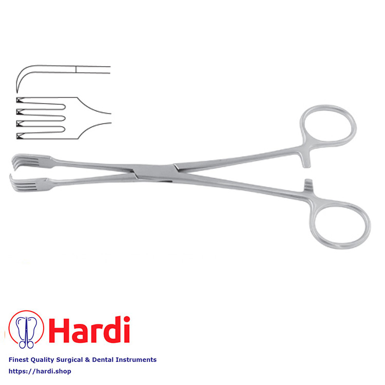 Czerny Tenaculum Forceps 21cm for Gynecology Surgeries