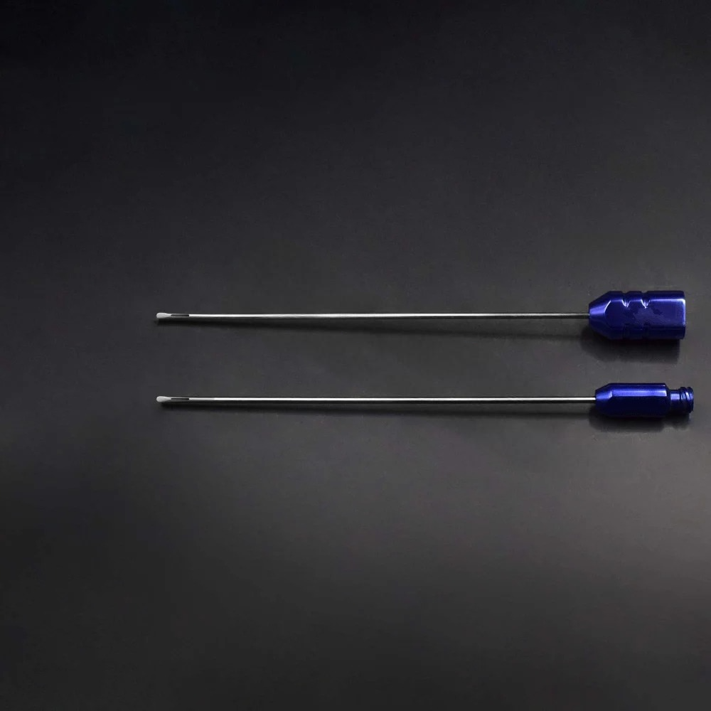 Single-Port Spatula Tip Cannula, 90° Extraction